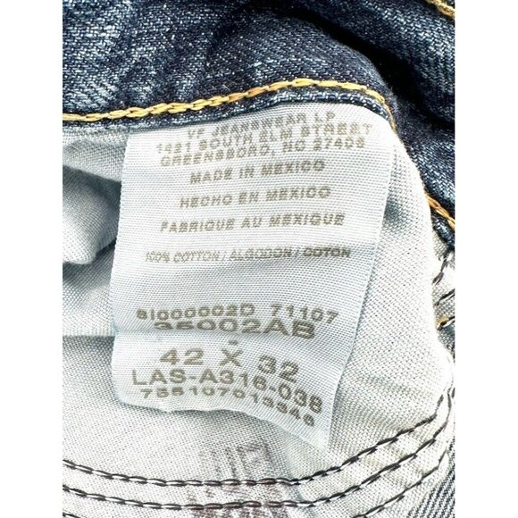 Wrangler Rugged Wear Jeans Mens 42x32 Straight Leg Med Wash Denim Classic Fit - Picture 8 of 8